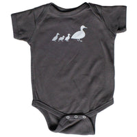 Charcoal Ducks Infant One-Piece - Grey Duck & Co.