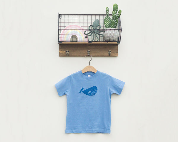 Blue Whale Toddler T-Shirt - Grey Duck & Co.