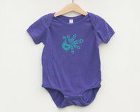 Purple Peacock Infant Bodysuit - Grey Duck & Co.