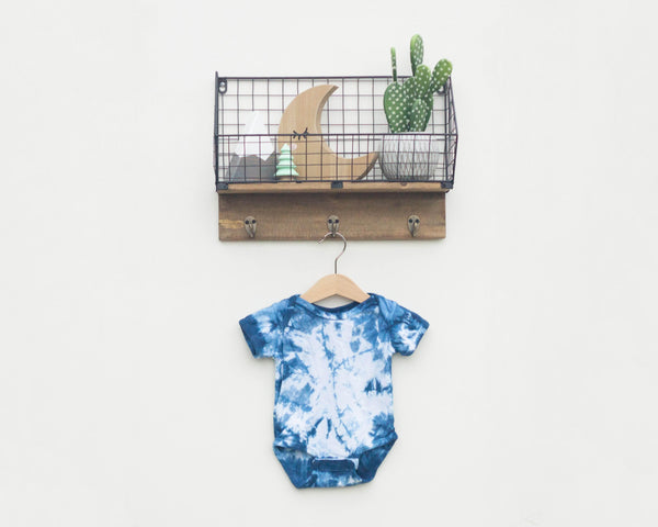 Indigo Dyed Infant Bodysuit - Twist - Grey Duck & Co.