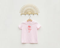 Pink Floral Toddler T-Shirt - Grey Duck & Co.