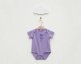 Purple Floral Infant Bodysuit - Grey Duck & Co.