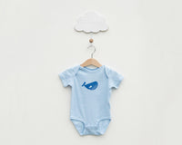 Blue Whale Infant Bodysuit - Grey Duck & Co.