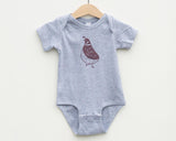 Grey Quail Infant Bodysuit - Grey Duck & Co.
