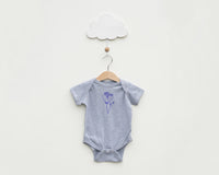 Grey Floral Infant Bodysuit - Grey Duck & Co.
