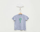 Heather Grey Cactus Toddler T-Shirt - Grey Duck & Co.