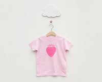 Pink Strawberry Toddler T-Shirt - Grey Duck & Co.