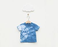 Indigo Dyed Toddler T-Shirt - Side Circle - Grey Duck & Co.
