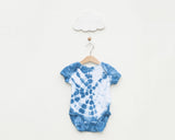 Indigo Dyed Infant Bodysuit - Middle Circle - Grey Duck & Co.