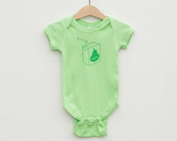Green Pear Juice Box Infant Bodysuit - Grey Duck & Co.