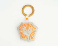 Lion Rattle Teether - Grey Duck & Co.