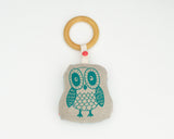 Owl Rattle Teether - Grey Duck & Co.