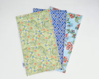Green, Periwinkle & Floral Burp Cloth Set - Grey Duck & Co.