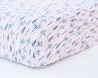 Pink & Grey Forest Infant Flannel Crib Sheet - Grey Duck & Co.